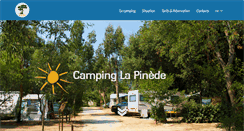 Desktop Screenshot of la-pinede-camping.com