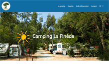 Tablet Screenshot of la-pinede-camping.com